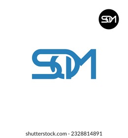 Logo-Design des Briefes SOM Monogram