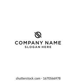 letter sp circle logo design vector illustration template