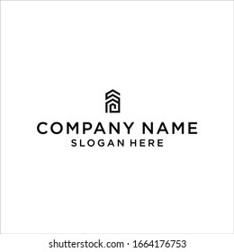 letter sp home logo design vector illustration template