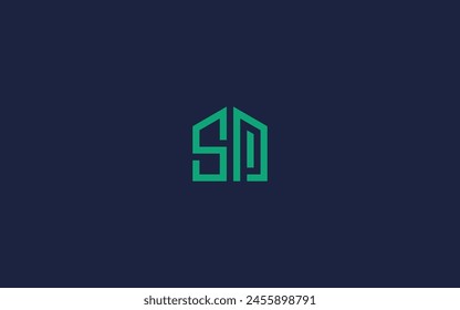 letter sp with house logo icon design vector design template inspiration