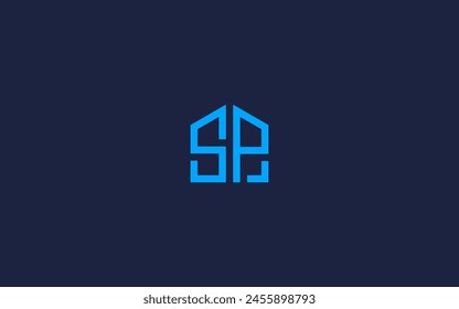 letter sp with house logo icon design vector design template inspiration