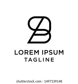 Letter SP logo design template