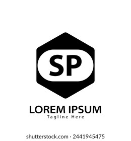 letter SP logo. SP. SP logo design vector illustration for creative company, business, industry

