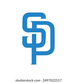 Letter SP logo design vector template, initial sp logo, initial ps
