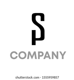 letter SP logo vector design template