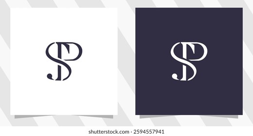letter sp ps logo design