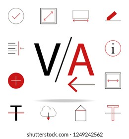 letter spacing icon. text editor icons universal set for web and mobile