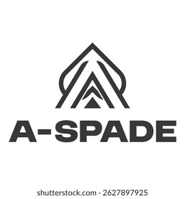 um design de logotipo minimalista de espaço de carta