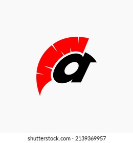 letter a spartan logo design