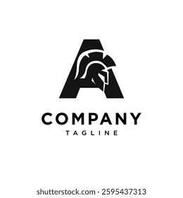 Letter A Spartan Logo Icon Vector