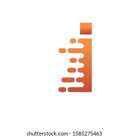 Letter I Speed Motion Logo Design Template