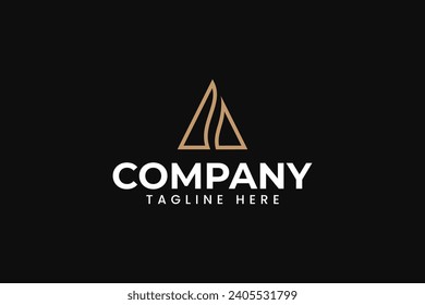 letter A with spine shape logo design for physiotherapy and chiropractic business