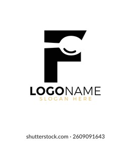 Letter Spoon with Shape Spoon Logo. Initial Letter F Food Logo, Restaurant Food Logo, letter F spoon fork logo design vector