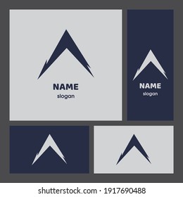 Letter A Sport logo icon design element 