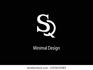Letter SQ vector logo design, symbol icon, Monogram Logo Design, 