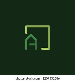 Letter A Square Creative Abstract Business Logo