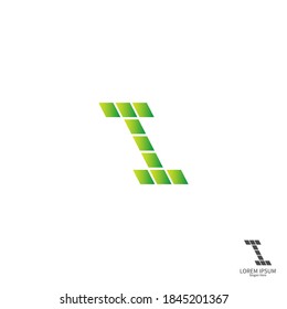Letter I  square logo icon concept design vector
