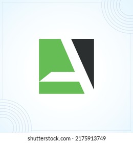 Letter A square modern creative premium logo design vector template