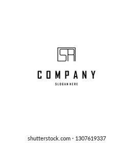 Letter SR Abstract Modern Creative Business Monogram Logo
