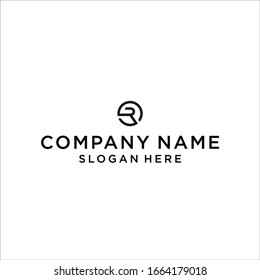Design-Vektorillustration des SR-Logos