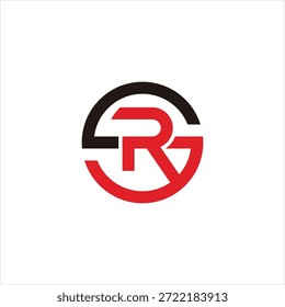 Buchstabe SR-Konzept Logo Design Vektor Vorlage