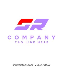 Letter SR Graphic Alphabet Symbol For Corporate Business Identity