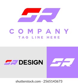 Letter SR Graphic Alphabet Symbol For Corporate Business Identity