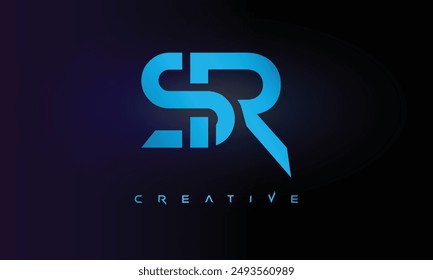 Letter SR logo design creative custom clean two alphabet logo
