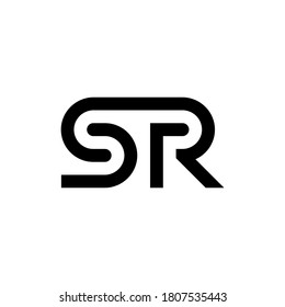 Letter SR logo design template