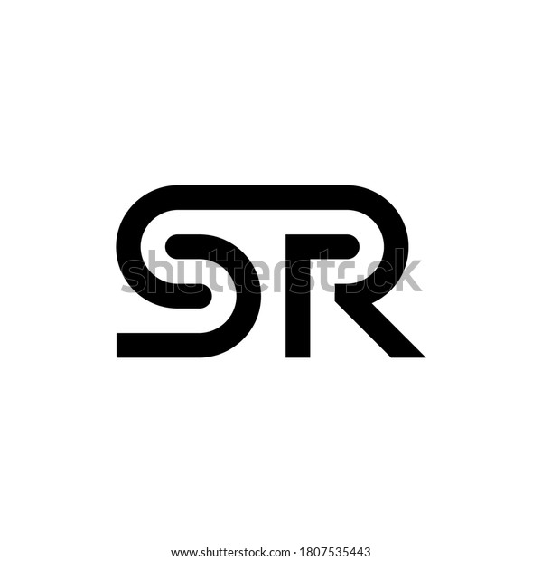 Letter Sr Logo Design Template Stock Vector (Royalty Free) 1807535443