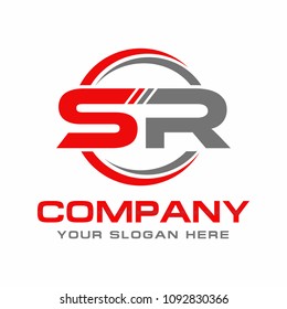 Letter SR logo Design vector