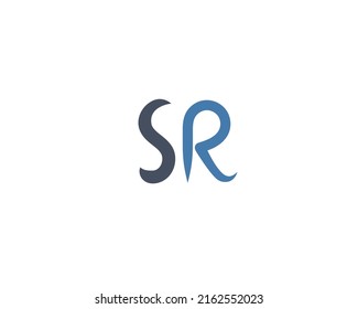 letter SR logo design vector template