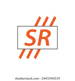 letter SR logo. SR. SR logo design vector illustration for creative company, business, industry
