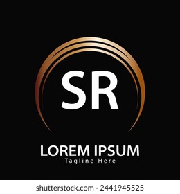letter SR logo. SR. SR logo design vector illustration for creative company, business, industry
