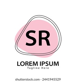 letter SR logo. SR. SR logo design vector illustration for creative company, business, industry
