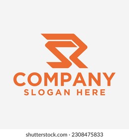 letter SR logo icon and vector