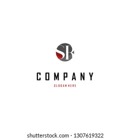 Letter SR Minimalist Abstract Creative Modern Business Logo