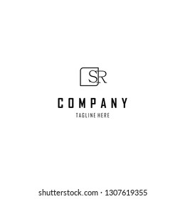 Letter SR Minimalist Abstract Creative Business Modern Logo