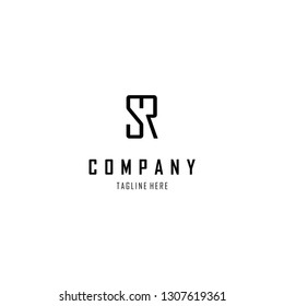 Letter SR Minimalist Abstract Creative Business Modern Logo