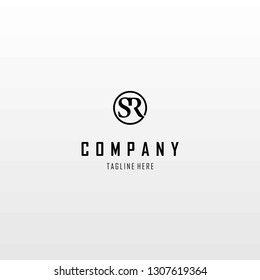 Letter SR Modern Abstract Creative Monogram Business Logo