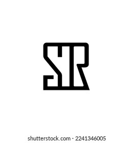 Logo-Design des Briefes SR