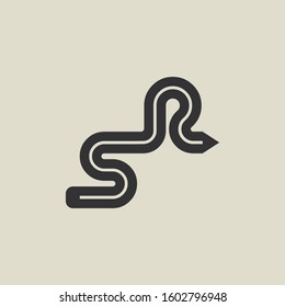 Letter SR pencil shape logo design. Link icon in flat style isolated on grey background. Graphic alphabet symbol for your corporate business identity, website, app, UI. Arts logo design inspiration.