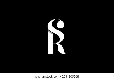 Letter SR or RS Linked Logo