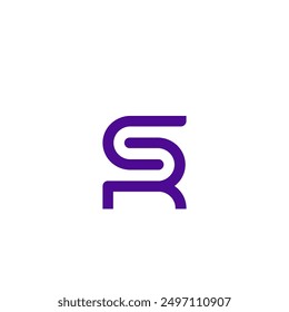 Letter SR or RS Logo Inspiration for Business