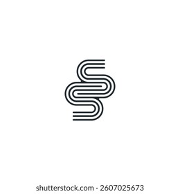 letter SS design logo template