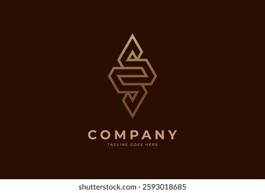 Letter SS Diamond Logo, Letter SS with Diamond combination, suitable for brand and company logos, vector illustration