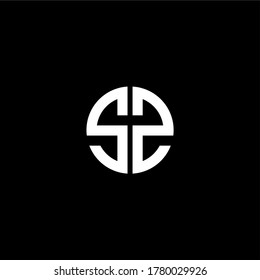 Ilustración de la plantilla de vectores de diseño de logotipo inicial de la carta SS