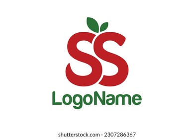 Letter SS and leaf concept. Very suitable for symbol, logo, company name, brand name, personal name, icon and many more.