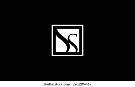  Letter SS Logo, creative ss logo icon vector for business 