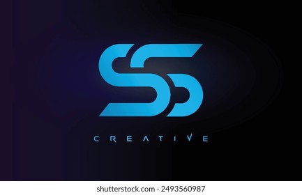 Letter SS logo design creative custom clean two alphabet logo
